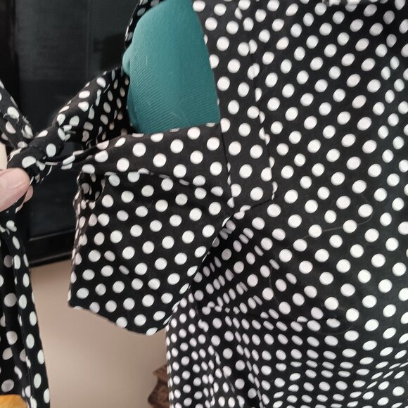 2 For $30 MILLY BLOUSE  S POLKA DOT COLD SHOULDER COTTON PARISIAN BLOUSE 8 - Picture 10 of 11
